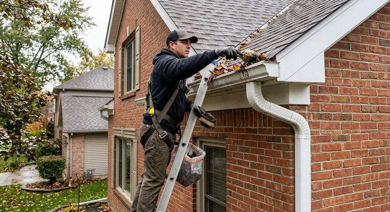 Downspout Blockage Removal in Fredericksburg, VA