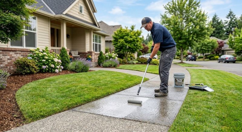 Sidewalk Concrete Sealing in Seattle, WA