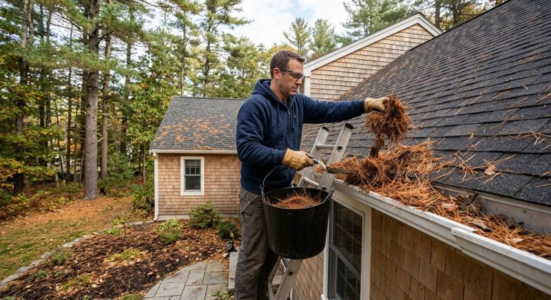 Gutter Pine Needle Removal in Westchester County, NY