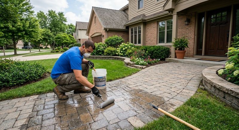 Paver Driveway Sealing in Gig Harbor, WA