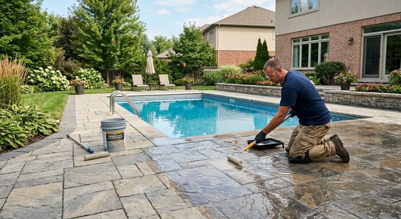 Pool Patio Sealing in Gig Harbor, WA