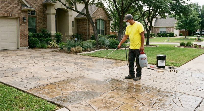 Stamped Concrete Sealing in Kansas City, KS
